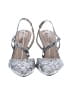Abella Print Silver Heels Size 9 - photo 2