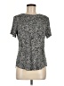 Old Navy Animal Print Silver Short Sleeve T-Shirt Size M - photo 1