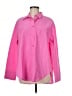 Zara Pink Long Sleeve Button-Down Shirt Size M - photo 1