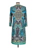 Studio One Paisley Teal Casual Dress Size 12 - photo 2
