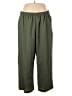 Shein Curve 100% Polyester Solid Green Casual Pants Size XXXXL - photo 1