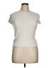 Splendid 100% Cotton Ivory Short Sleeve Turtleneck Size XL - photo 1