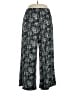 Slinky Brand Print Black Casual Pants Size 1X - photo 1