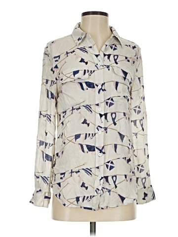 Equipment Long Sleeve Silk Top (view 1)