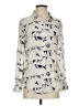 Equipment 100% Silk Print Ivory Long Sleeve Silk Top Size S - photo 1
