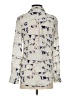 Equipment 100% Silk Print Ivory Long Sleeve Silk Top Size S - photo 2