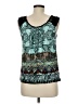 BILA 100% Rayon Teal Sleeveless Blouse Size M - photo 2