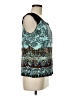 BILA 100% Rayon Teal Sleeveless Blouse Size M - photo 4
