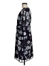 CAbi 100% Polyester Print Blue Casual Dress Size M - photo 5