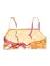 Kona Sol Print Yellow Swimsuit Top Size L - photo 2