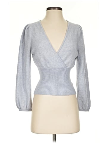 Madewell Wrap V-Neck Sweater in Coziest Yarn (view 1)