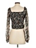 Lulus 100% Polyester Black Long Sleeve Blouse Size S - photo 2