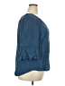I.N. Studio 100% Rayon Blue 3/4 Sleeve Blouse Size 2X - photo 4