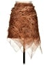 Redemption Animal Print Brown Silk Skirt Size 36 waist - photo 2