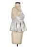 Keepsake Silver Sleeveless Blouse Size S - photo 4