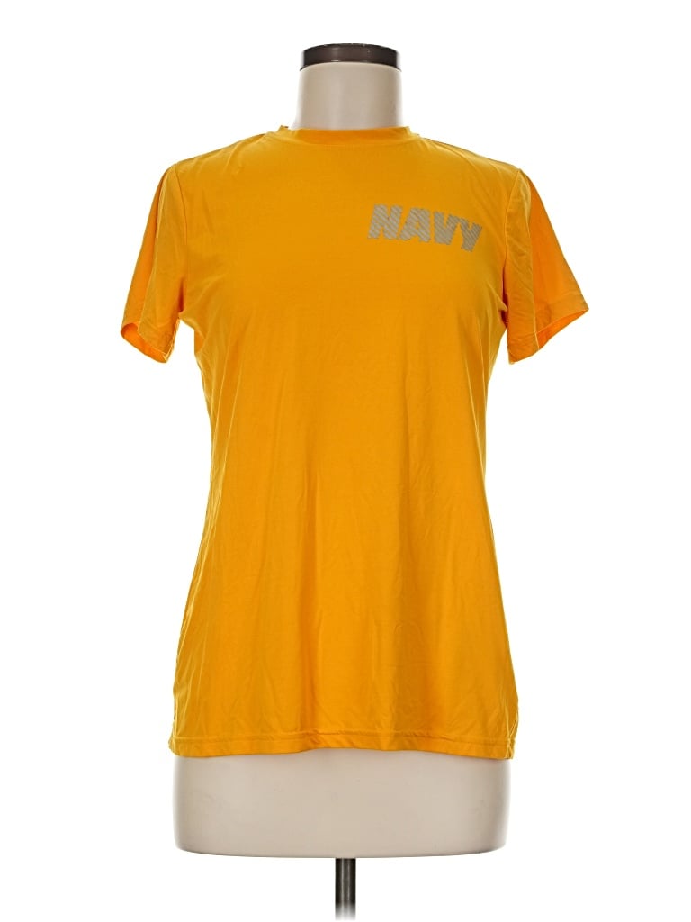 Pre-owned New Balance Active T-shirt In Gold