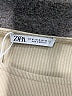 Zara 100% Polyester Solid Tan Casual Dress Size M - photo 4