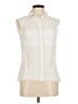 Maje Ivory Sleeveless Button-Down Shirt Size Med (2) - photo 1
