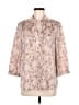 Chico's Animal Print Tan 3/4 Sleeve Blouse Size Med (1) - photo 1