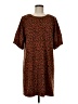 uncle frank Animal Print Brown Casual Dress Size M - photo 1