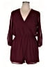 Lulus 100% Polyester Solid Burgundy Romper Size XL - photo 1