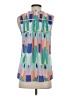 Crosby 100% Polyester Blue Sleeveless Blouse Size S - photo 2