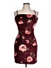 Love Squared Floral Burgundy Cocktail Dress Size L - photo 1