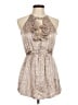 Rebecca Taylor Tan Sleeveless Blouse Size 8 - photo 1