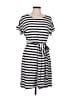 Chaps Stripes Gray Casual Dress Size M - photo 1
