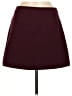 Express Solid Burgundy Casual Skirt Size 6 - photo 1