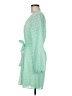 Francesca's 100% Polyester Green Casual Dress Size M - photo 5