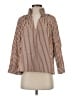 Tuckernuck 100% Polyester Stripes Brown 3/4 Sleeve Blouse Size XS - photo 1