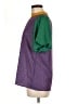 Bibi 100% Polyester Color Block Purple Short Sleeve Blouse Size M - photo 5