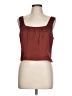 Express 100% Polyester Burgundy Sleeveless Blouse Size L - photo 1