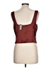 Express 100% Polyester Burgundy Sleeveless Blouse Size L - photo 2