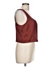 Express 100% Polyester Burgundy Sleeveless Blouse Size L - photo 4