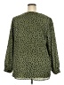 Lush 100% Polyester Green 3/4 Sleeve Blouse Size 2X - photo 2