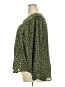 Lush 100% Polyester Green 3/4 Sleeve Blouse Size 2X - photo 5