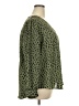 Lush 100% Polyester Green 3/4 Sleeve Blouse Size 2X - photo 4