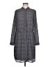 Ann Taylor 100% Polyester Gray Casual Dress Size L - photo 1