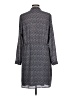Ann Taylor 100% Polyester Gray Casual Dress Size L - photo 2