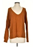 Lucky Brand Solid Orange Pullover Sweater Size S - photo 1