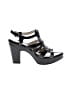 Barneys New York 100% Leather Black Heels Size EU 38 1/2 - photo 1