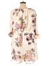Blush 100% Polyester Floral Ivory Romper Size 3X - photo 2