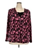 JM Collection Pink Long Sleeve Blouse Size 2X - photo 1