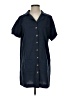 Zaful Blue Short Sleeve Button-Down Shirt Size S - photo 1