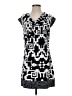 Alfani Graphic Black Casual Dress Size S - photo 1