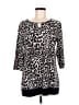 Christopher & Banks Animal Print Black 3/4 Sleeve Blouse Size M - photo 1