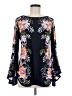 Coco Bianco Blue Long Sleeve Blouse Size M - photo 1