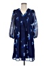 Calvin Klein 100% Polyester Blue Casual Dress Size 6 - photo 1